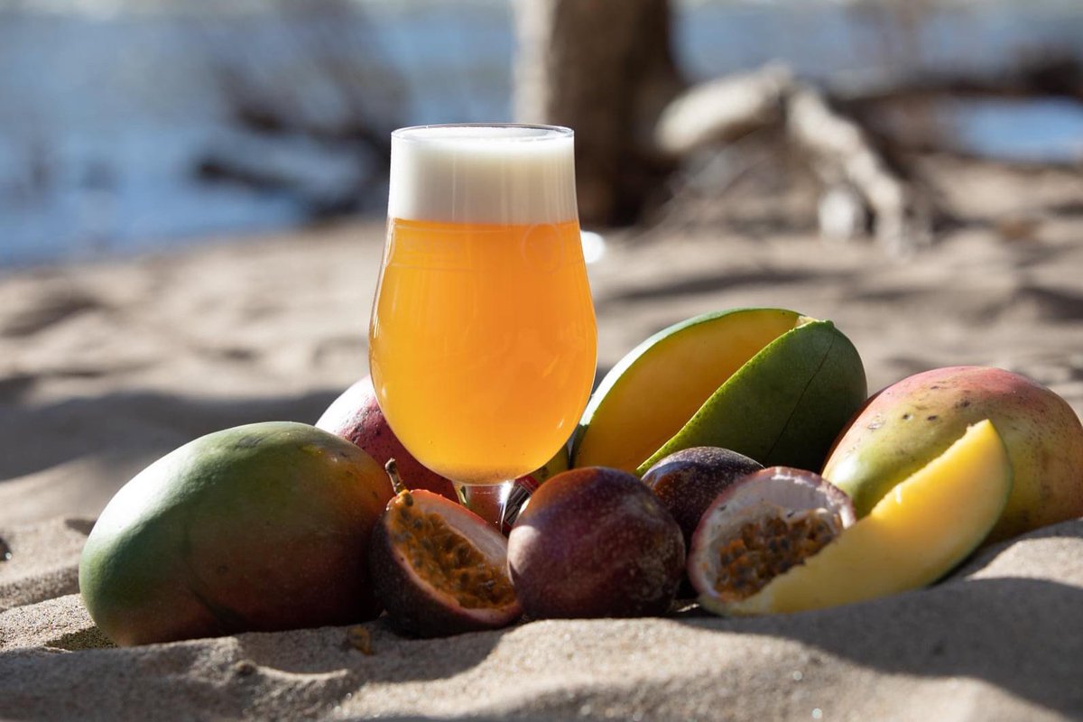 TRIPLE RELEASE DAY! Kick things off with the Mango Passion Sour, the first of 3 new beers. Take a sip of this bright, fruity sour ale & you'll feel like you've gone to an exotic paradise where it's always t-shirt weather. Real mango + passion fruit = bold tropical fruit flavors!