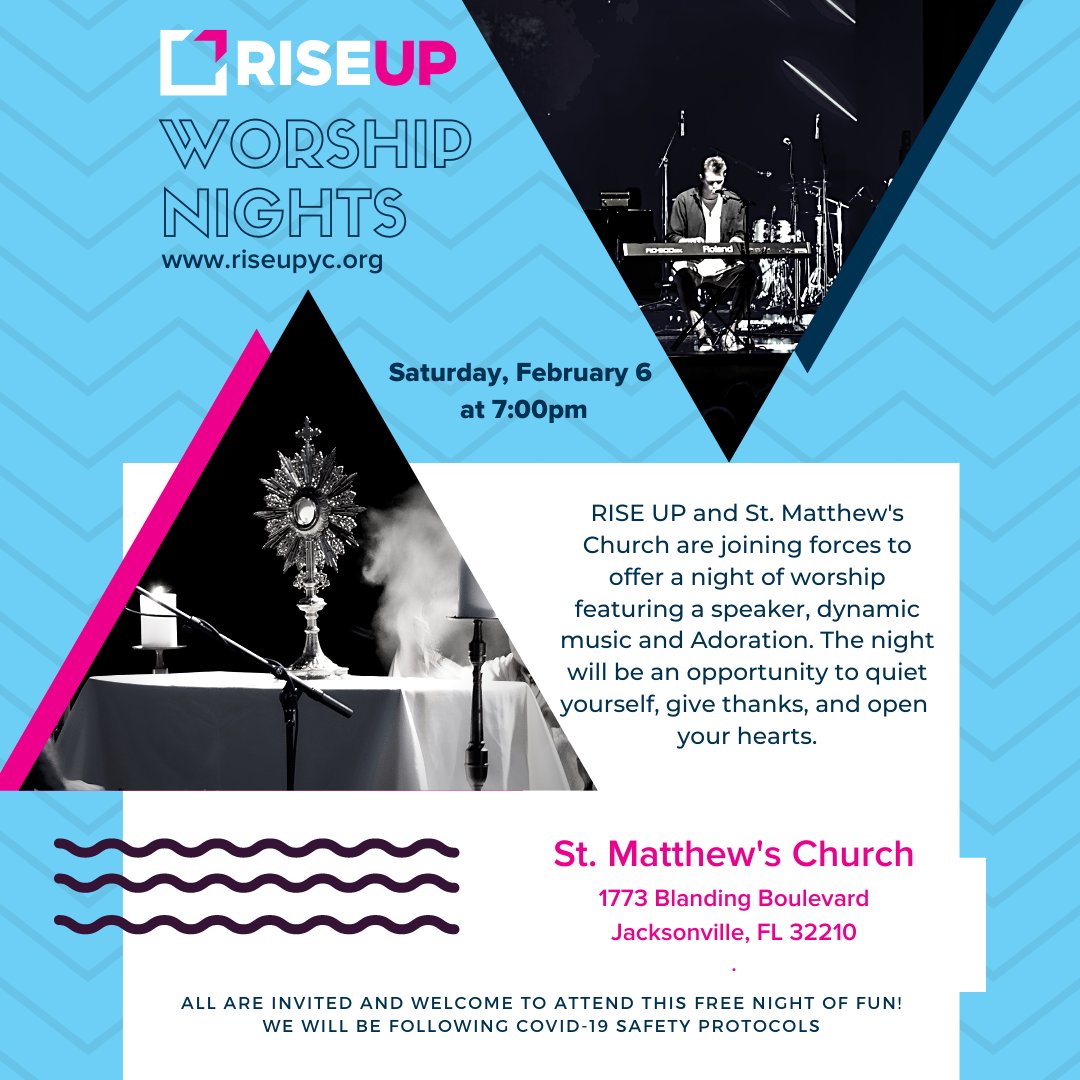 RiseUpYC's tweet photo. Join us for our first Worship Night of 2021 at St. Matthews! Will we see you there? https://t.co/XDskUD5JCh