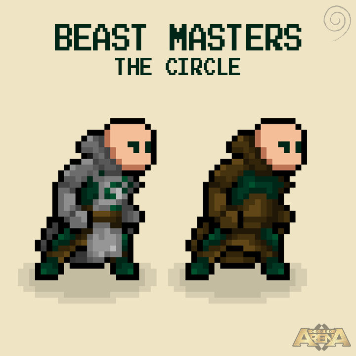codedarena's tweet photo. Terminamos con nuestras nuevas incorporaciones de #pixelart ⚡
Y lo último dentro de esta serie son los #BeastMasters, protectores del Círculo y de todos los magos que habitan.
En las próximas semanas nos lanzaremos a presentaros nuevos personajes, ¿preparados? 👾
#indiedev https://t.co/zl6glKB8TG