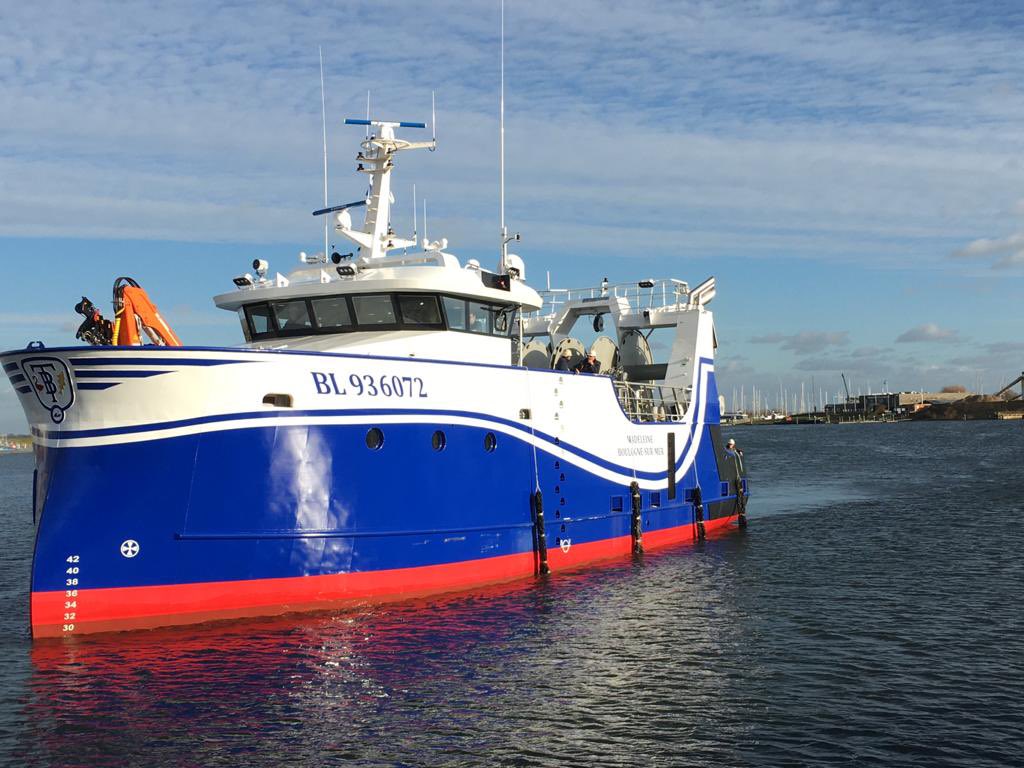 AlbertVCU's tweet photo. De “Madeleine” heeft vd week proefgevaren en hopen wij volgende week klaar te maken vd Flyshootvisserij #TunisVanLuut #UniPech https://t.co/TjlF62CG8P