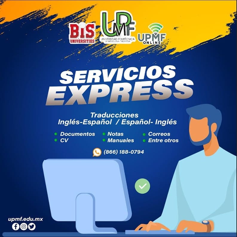 UPMFBIS's tweet photo. Servicio de traducciones profesionales. Mayores informes: (866) 188- 0794
#ProudToBEUPMF https://t.co/QtPRNK97Zy