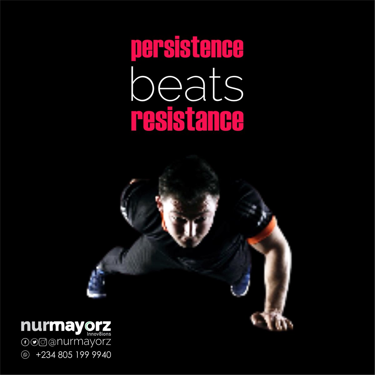 Persistence beats Resistance 

#nurmayorz...cares, cr8s and innov8s