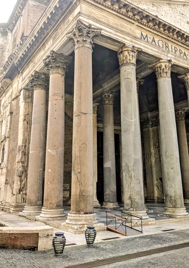 LevintheMed's tweet photo. In the midst of a global pandemic and a national government collapse, at least #Rome has... new trashcans! 

Here are a few of the stylish new amphora-shaped bins in the flesh! 
(for those of you who keep up with such things) 🏺

#Italia #Roma #Archaeology #design https://t.co/TGZMcbZcUS