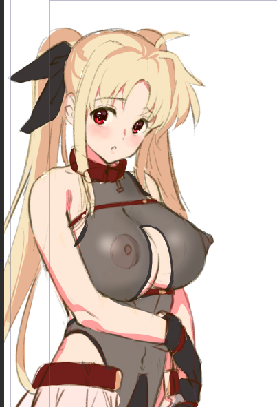 WIP Hなバリアジャケットのフェイトさん 