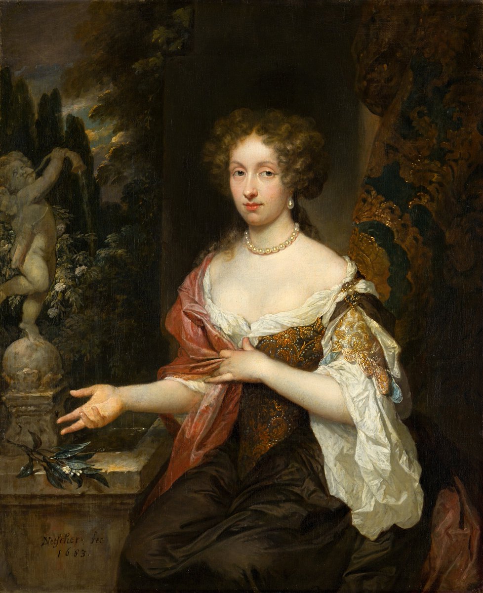 OldPortraiture's tweet photo. Died #OnThisDay in 1684: Dutch painter #CasparNetscher (1639-84)
Portrait of Maria Timmers (1658-1753), 1683
#Netscher #DutchBaroque https://t.co/7lG9X1IOOZ