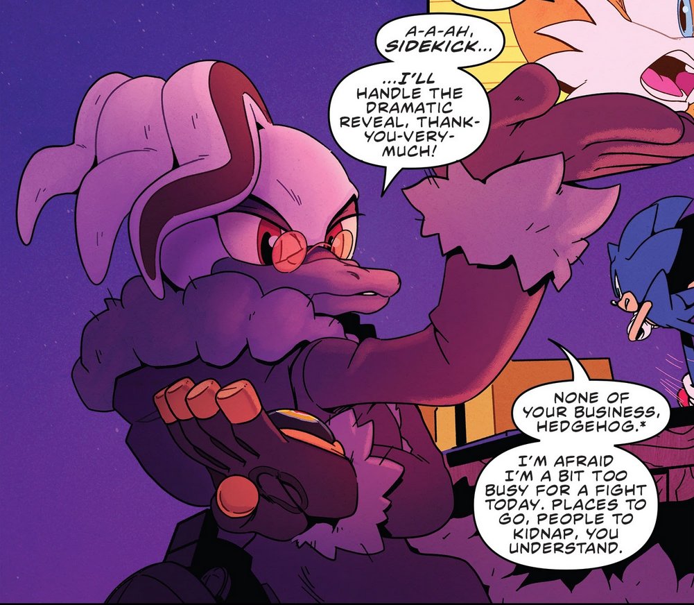 I don't think I've felt genuine love for new Sonic characters since the Egg Bosses back in Archie but IDW has been killing it with all of it's additions. Tangle, Whisper, Mimic, the Skunk Bros, Belle everybody is on point. But, I gotta gush about Starline for a minute.(thread)