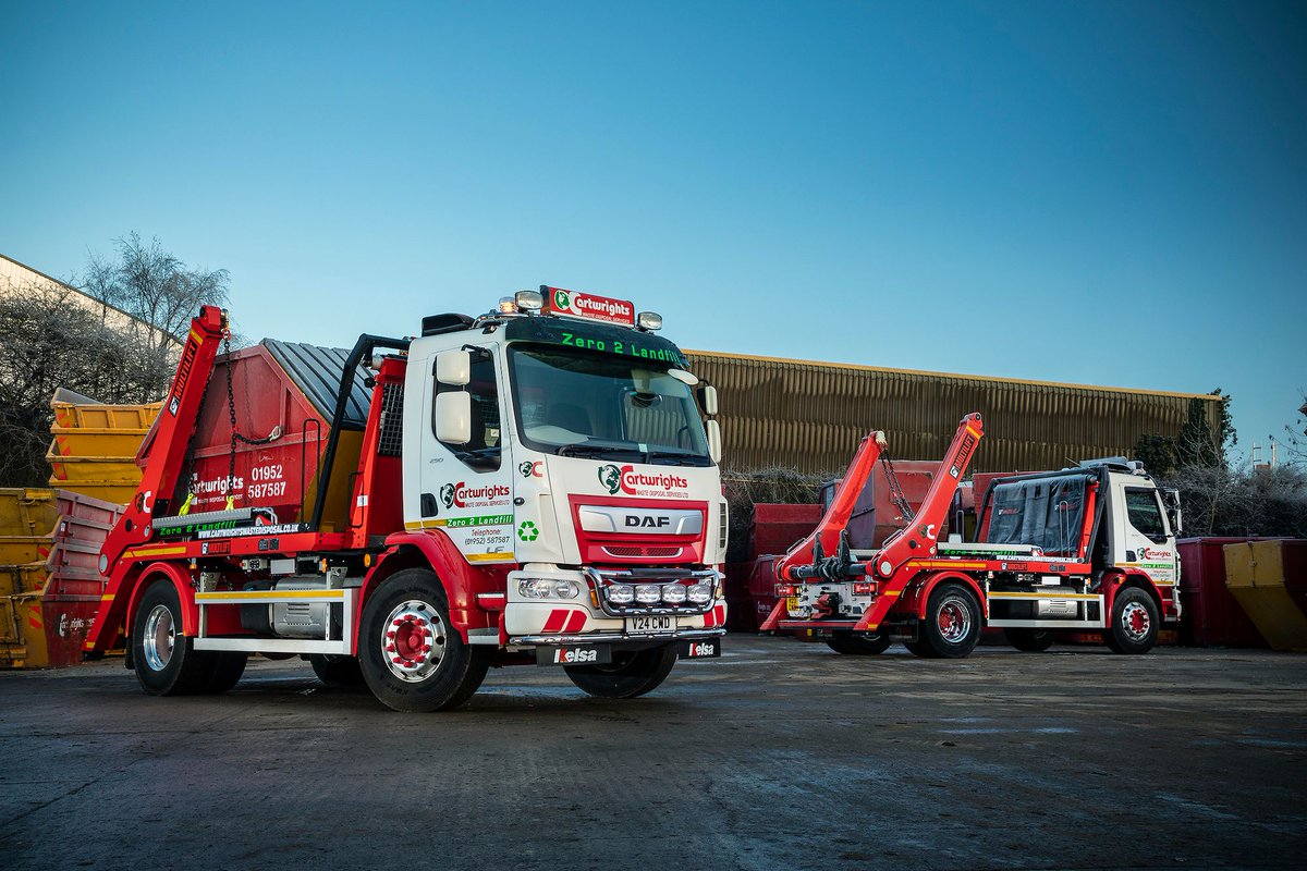 HiabOfficialUK's tweet photo. Cartwright Waste Disposal has invested in five new Hiab hookloaders and skiploaders as part of its ambitious plans to keep up with customer demand.
Check out our Hookloaders and Skiploader products here: https://t.co/FtUHVmKcaw
#BuiltToPerform 🐘 #ToKeepYouMoving https://t.co/QfkWrm5uTe