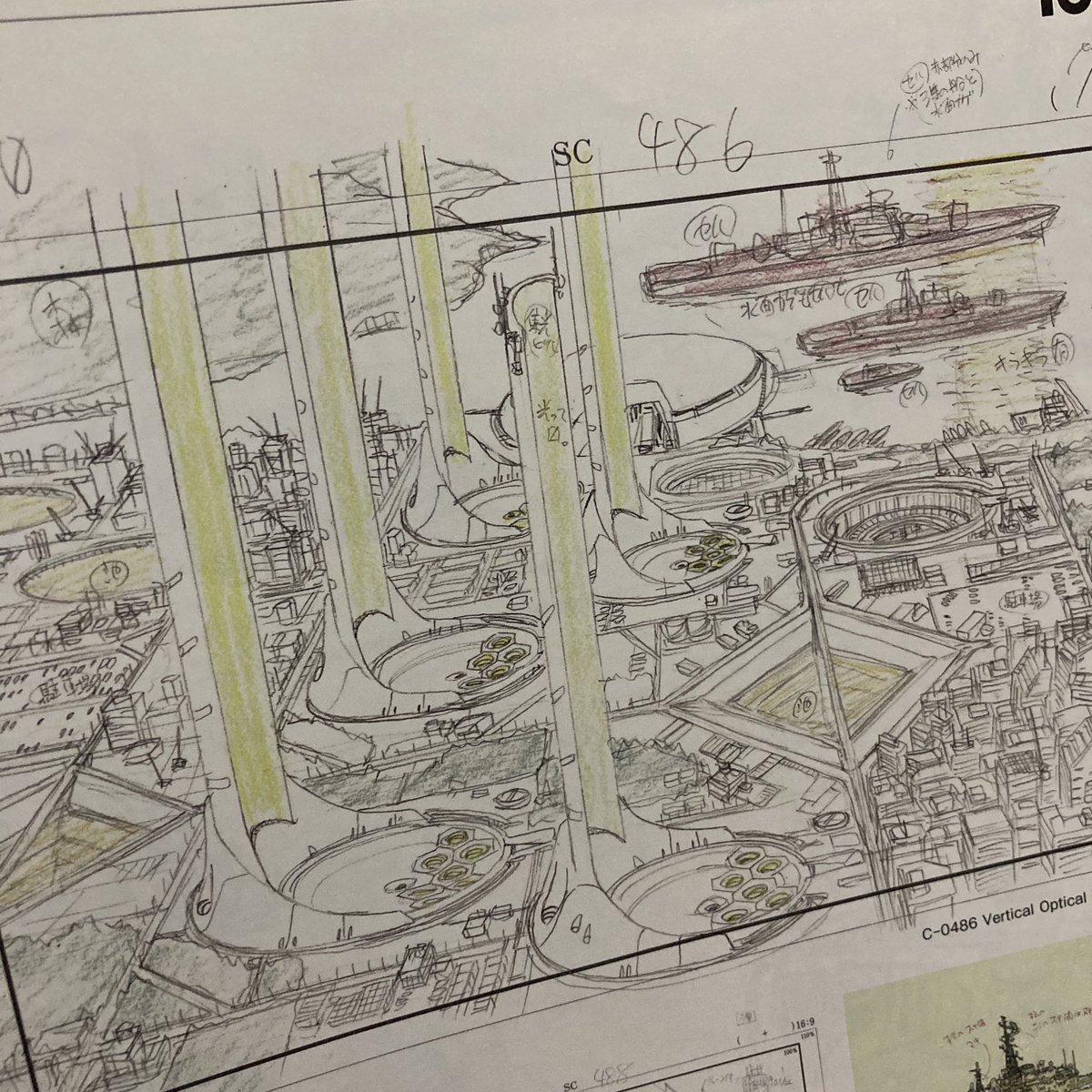 「あなたが守った街」は庵野監督が膨大にレイアウトやビルを描いてます。膨大に。

#ヱヴァ序 
#金曜ロードショー 
#3週連続エヴァンゲリオン 