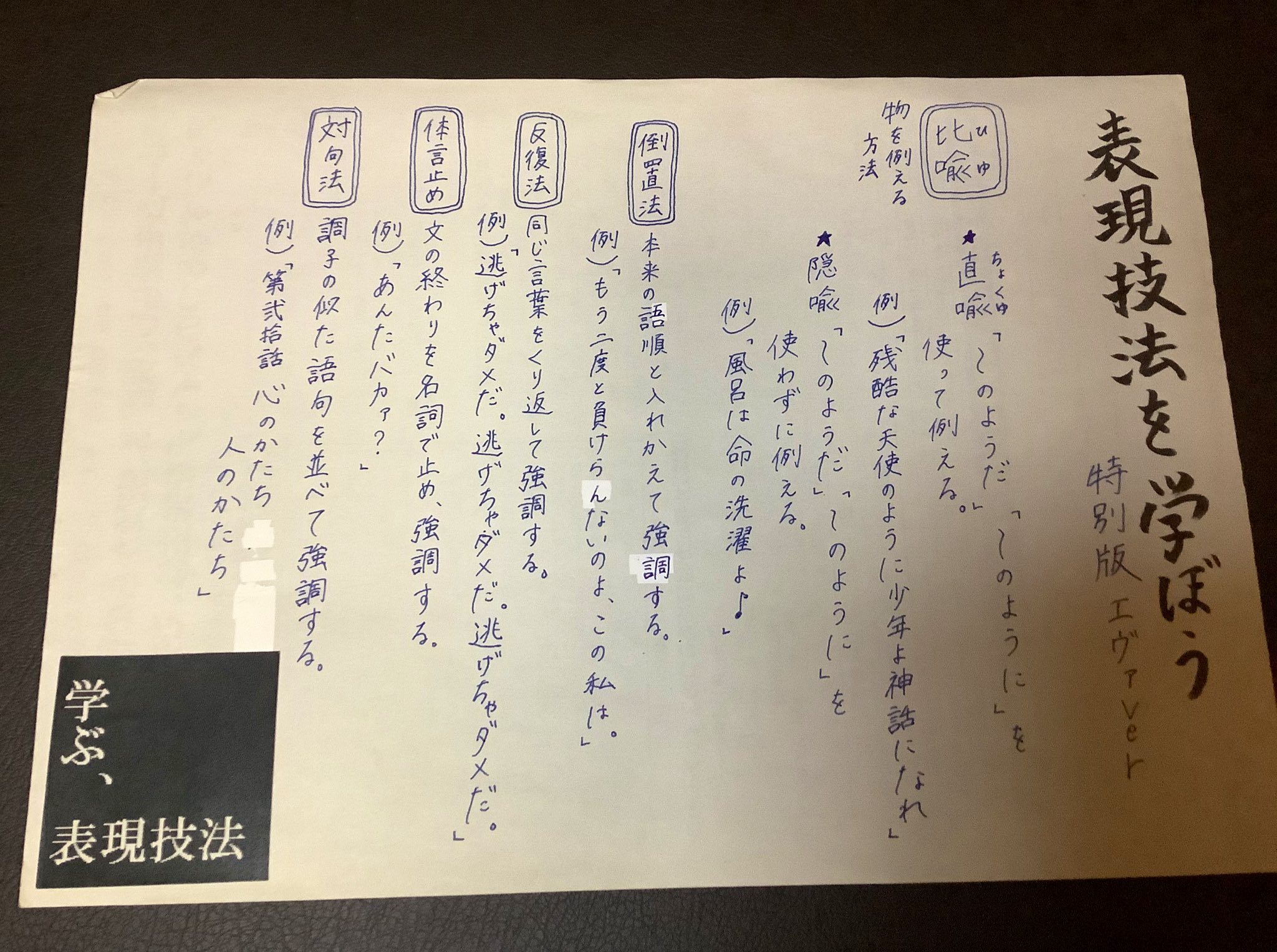 奥野ほそみち 中学校教員時代 ウキウキして作ったのに誰も反応してくれなかった悲しいプリントがこちらです エヴァンゲリオン エヴァ