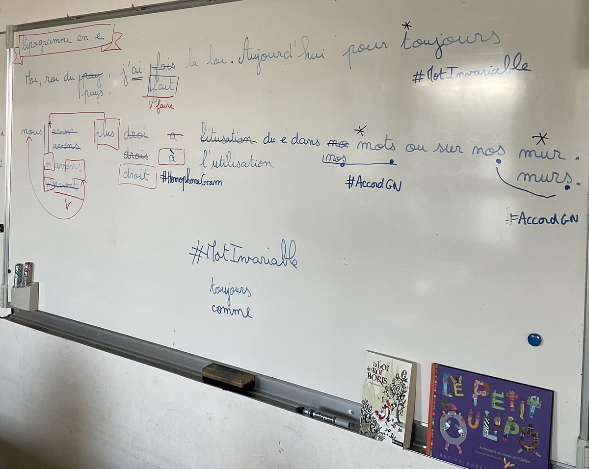Isawatrinet's tweet photo. #Twictee #Twoulipo #Cogis #PhraseDictee
Quand les élèves négocient l'orthographe et qu'ils disent "chouette" à l'annonce de la dictée ! https://t.co/RgLPZ4Rsaj