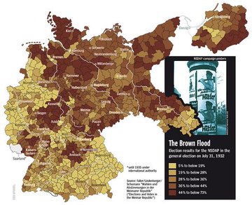 In simplex, the electoral history of Germany pre-1933 was the Catholic Centre Party winning the Rhineland & Bavaria versus whoever won periodic battles between the Old Right, Social Democrats, Communists & Nazis.