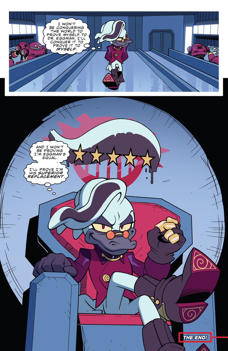 Bad Guys gave us an entire dedicated mini-series with him about coming into his own. Recognizing the flaws in his idol and in himself to become a better villain. To me, it was almost kinda wholesome?? Working to better himself for him alone rather than for other people.