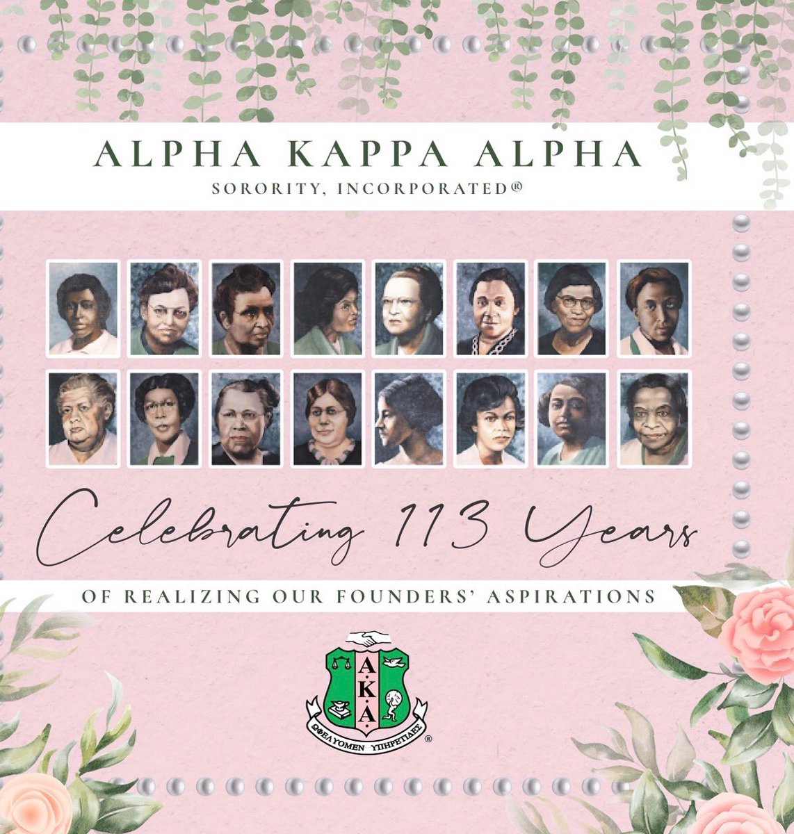 TeneiceT's tweet image. Happy Founders Day to all of my Sorority Sisters of Alpha Kappa Alpha. What a beautiful day to be an AKA. #1908FoundersDay #AKAEducators
