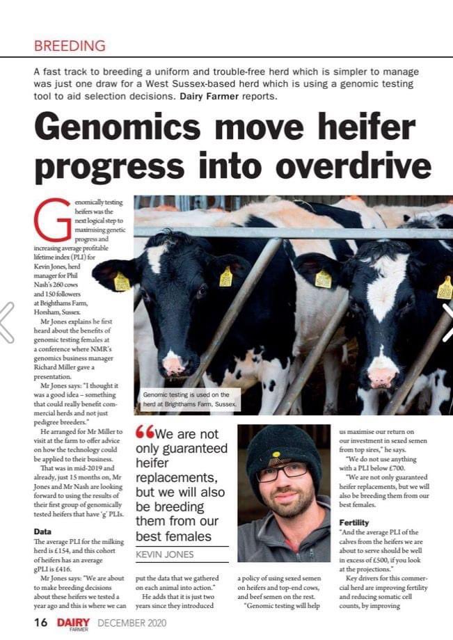 Herd Manager Kevin Jones, Brighthams Farm, Sussex sees CLARIFIDE plus as the next step in really maximising profit, read the article in the December issue of Dairy Farmer issuu.com/farmersguardia…