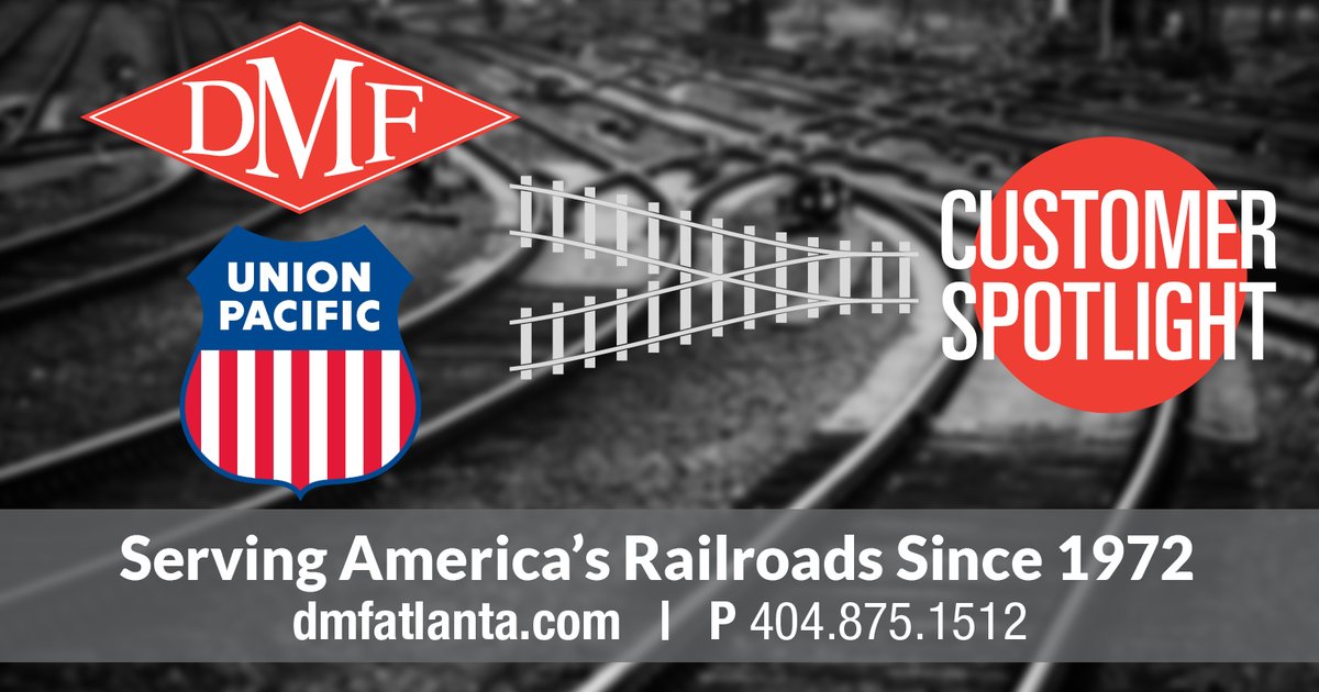 DMF is proud to be a trusted railgear supplier for Union Pacific! Partner with us. ow.ly/kFdS50CZzJ3

#customerspotlight #whoweserve #railgear #unionpacific #DMF