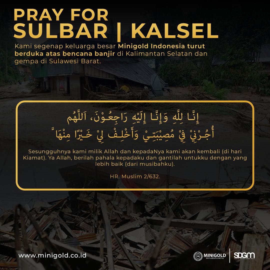 GoldJogja's tweet photo. Kami segenap keluarga besar Minigold Indonesia turut berduka atas bencana banjir di Kalimantan Selatan dan gempa di Sulawesi Barat. #PrayForKalsel #PrayForSulbar https://t.co/ye6nGZydRy