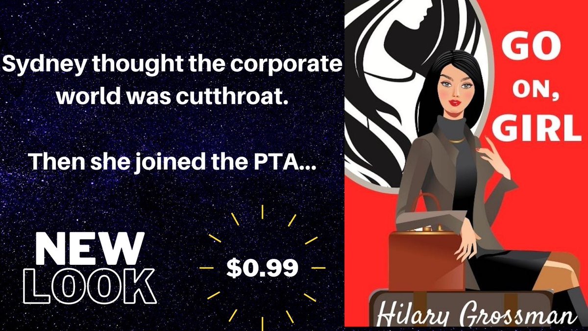 Sydney thought the corporate world was cutthroat.
Then she joined the PTA...
amzn.to/33UvWfD

#FridayReads #BookBoost #99cents #chicklit #ChickLitReads #momlife #KindleUnlimited #Free