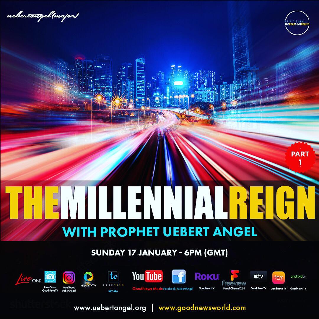 AmyChihoho's tweet photo. Tune in on Sunday with Our Man of God, the highly esteemed Prophet to Christianity, Prophet Uebert Angel. He will be enlightening us on what will be happening in the 1000yrs where Christ will be reigning with those that did not receive the mark of the beast. Rapture is Soon!! C u https://t.co/qen6QmjvEC