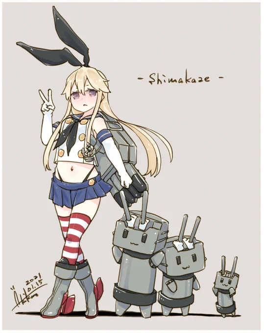 島風『駆けっこしたいんですか?負けませんよ?』
#艦これ #島風 