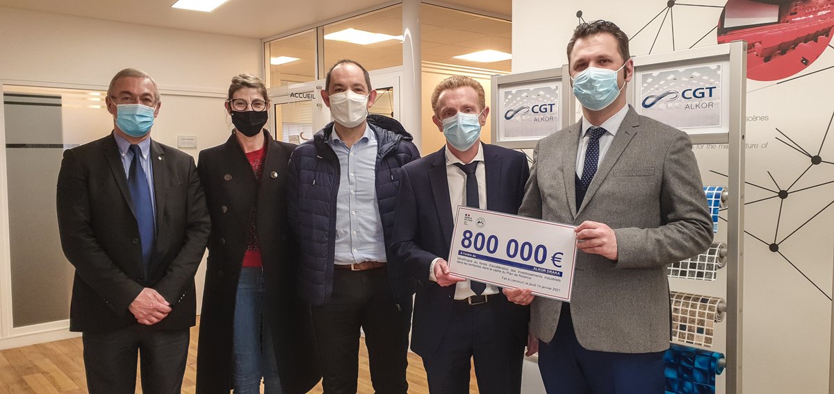 CgtAlkor's tweet photo. Dans le cadre du dispositif #FranceRelance , CGT ALKOR a bénéficié d’une subvention. Cette subvention soutiendra deux projets d’investissements sur nos machines de production et  un projet d’économie d’énergie. https://t.co/sn28a2XkhU