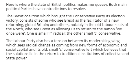 Blair's conclusion: analysis