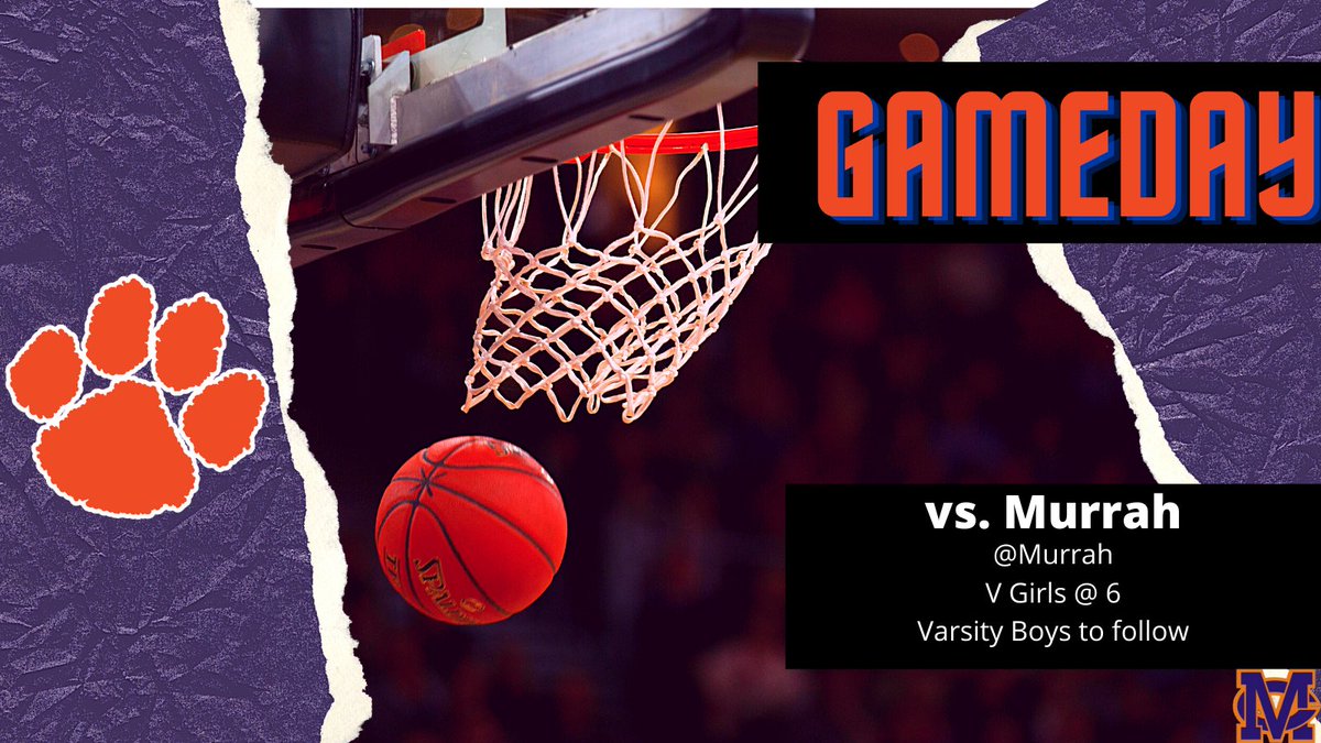 MCJagsHoops's tweet image. GAMEDAY 
🆚Murrah
⏰Varsity Girls at 6
🏠at Murrah
🎟No Fans
