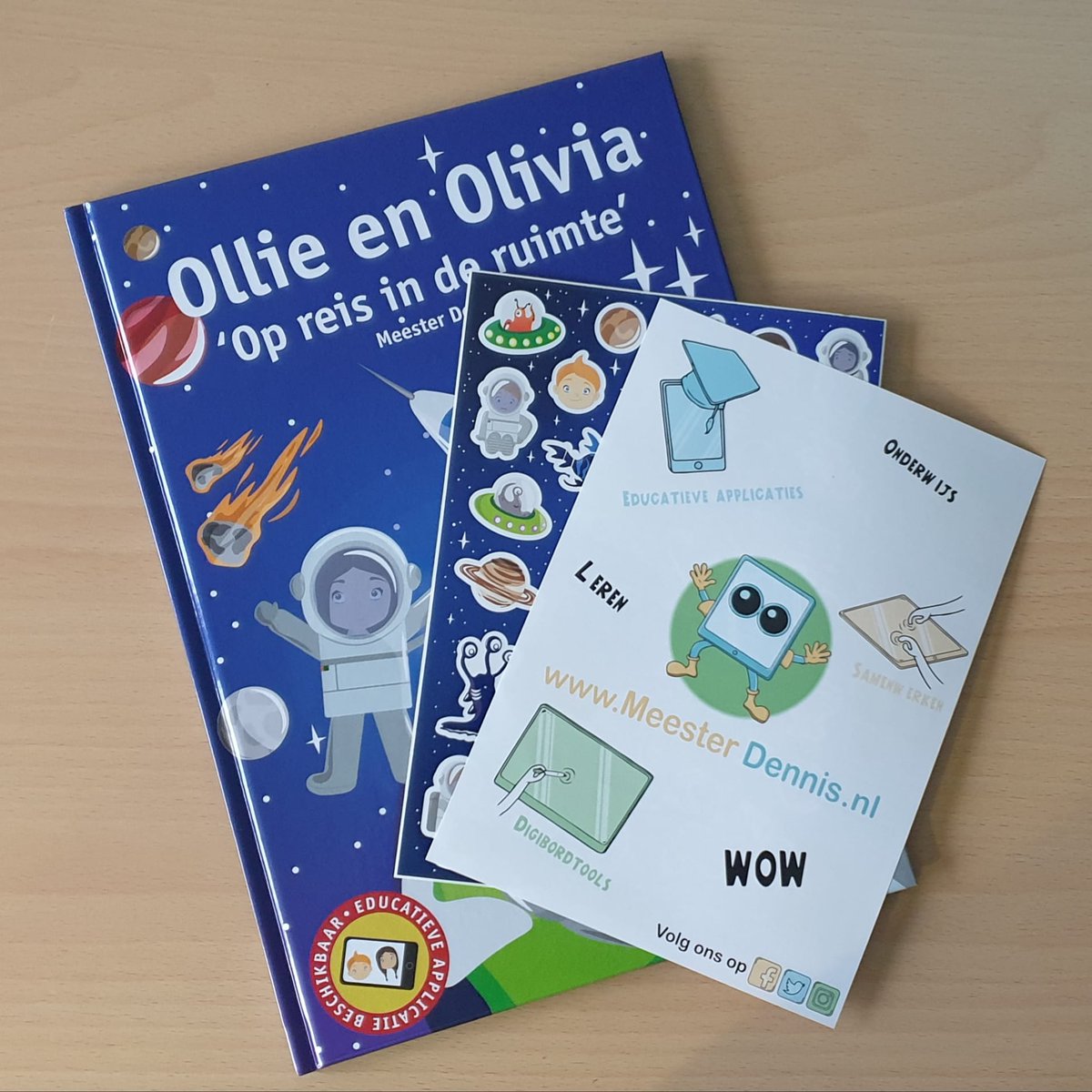 Boeken versturen blijft leuk! Heeft u het boek van Ollie en Olivia al? Leuk om thuis bezig te zijn met lezen en leren! In elk boek staat een code voor de applicatie van Ollie en Olivia! Het boek is voor €14,99 euro te koop op Bol!