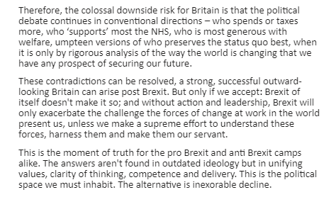 Blair's conclusion: prescription