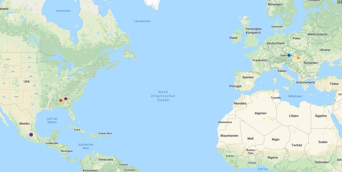 there are currently 5 labs worldwide conducting MRI studies with fully awake & unrestrained dogs, 2 of them are in Europe  , 2 in  and 1 in  2/n