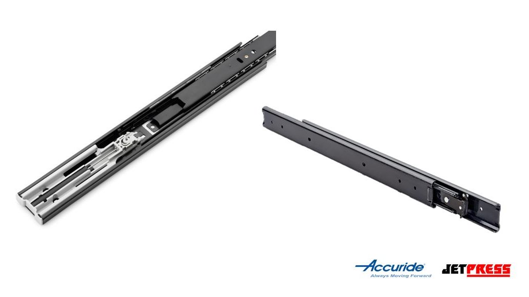 JET PRESS stock a vast range of Accuride Drawer Slides, including slides with a Black Finish. 

This finish provides a discrete look in any application, offering a modern &amp; contemporary feel in any home or industry! 

Available at jetpress.com/component-and-…

#Accuride #DrawerSlides