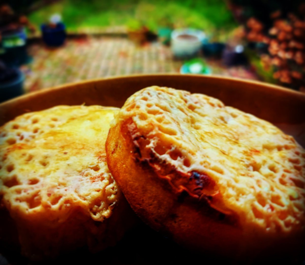 HouseOfGubbins's tweet photo. It's a cheesy crumpet kinda day.

#CheesyCrumpets #Cheesegasm https://t.co/WvntgePcmW