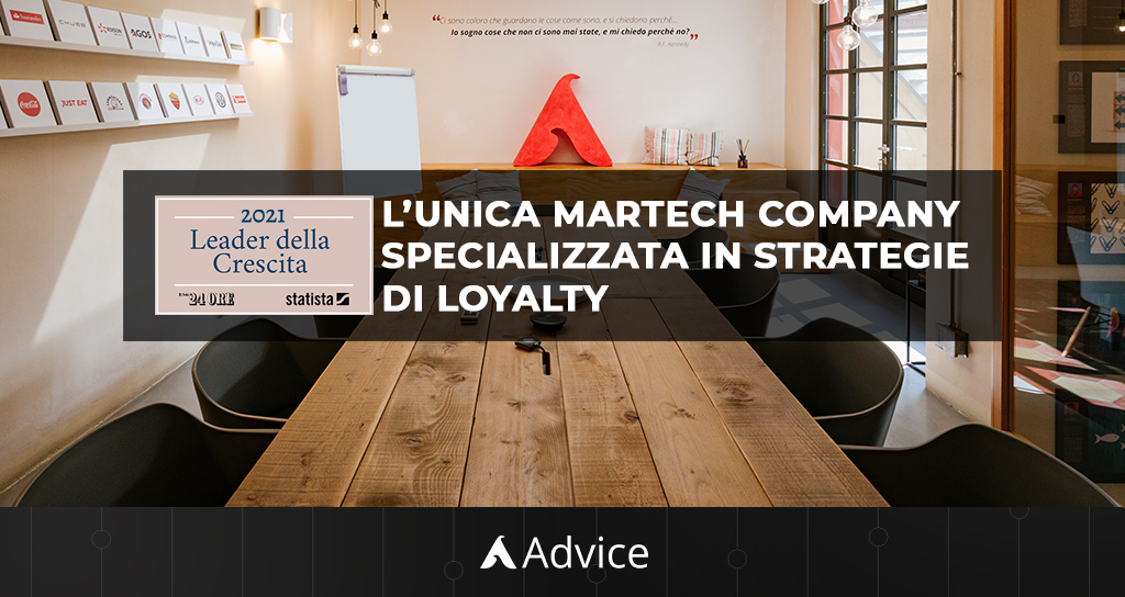 Advice Group has made it once again to the list of the top 450 Italian fastest growing companies compiled by <a href="/StatistaCharts/">Statista</a>  and Il <a href="/sole24ore/">IlSole24ORE</a>
Find out the full list:  bit.ly/3nM1c99
#leaderdellacrescita #digitalmarketing #martech #loyalty