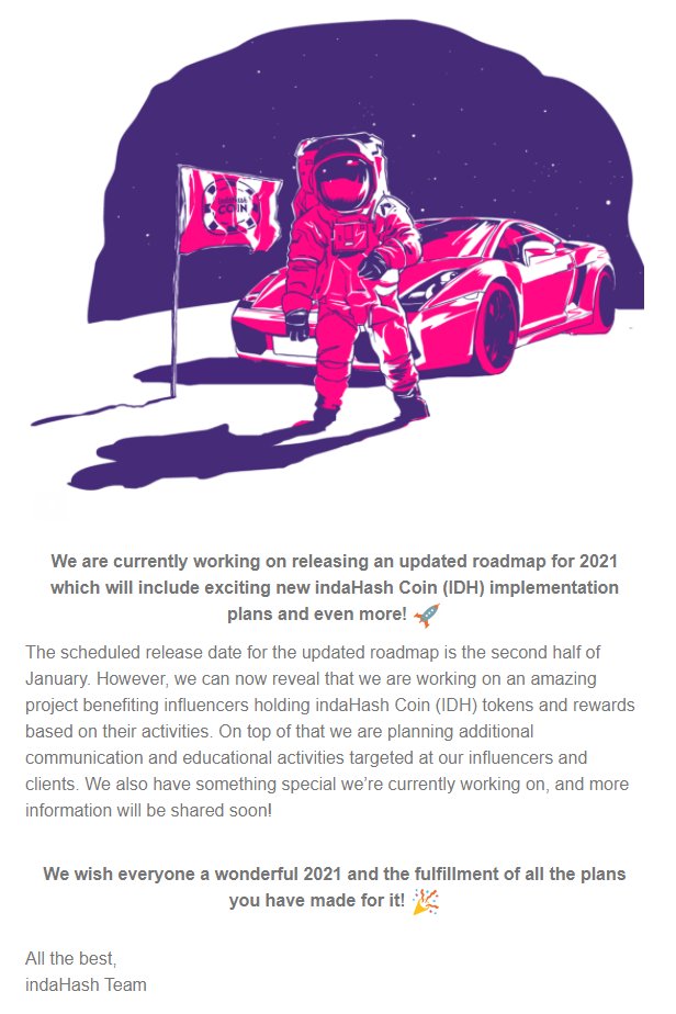 ChrisConeyInt's tweet photo. An extract from the latest #IndaHash newsletter. So there is still hope for my #IDH tokens that are down 89% from when I bought them? #HIVE https://t.co/4S8ORny5zo