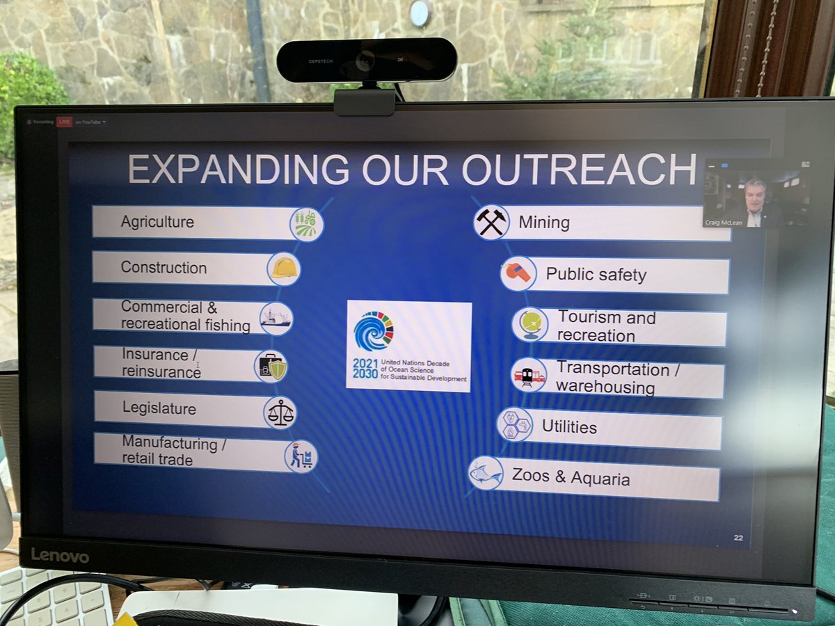 saltwatersteve's tweet image. Excellent #NETFRIDAYS presentation by Craig McLean of @NOAA - great content on @IocUnesco #OceanDecade - inspirational! Thanks @AIRCentre_org for this seminar series - worth following.