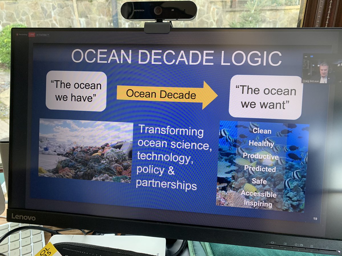 saltwatersteve's tweet image. Excellent #NETFRIDAYS presentation by Craig McLean of @NOAA - great content on @IocUnesco #OceanDecade - inspirational! Thanks @AIRCentre_org for this seminar series - worth following.
