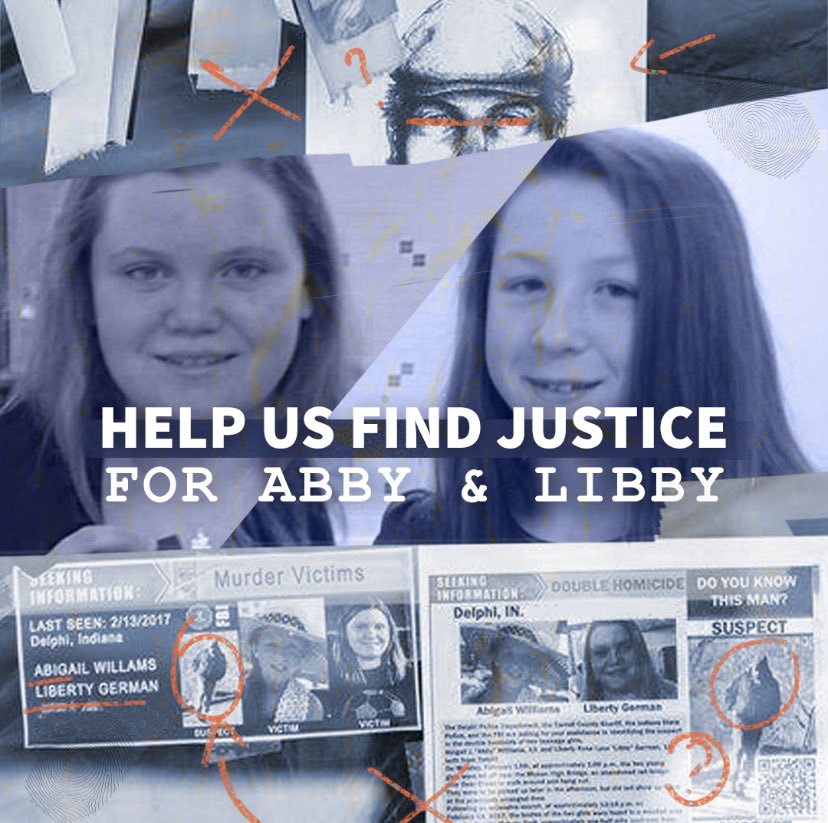 libertyg_sister's tweet image. Hey guys! As you know I’ve spent the last 4 years of my life dedicated to finding justice for #AbbyandLibby and I am not stopping until we have answers. That's why I partnered with @crimedoor, so we can reach even more of the world and identify the monster responsible.