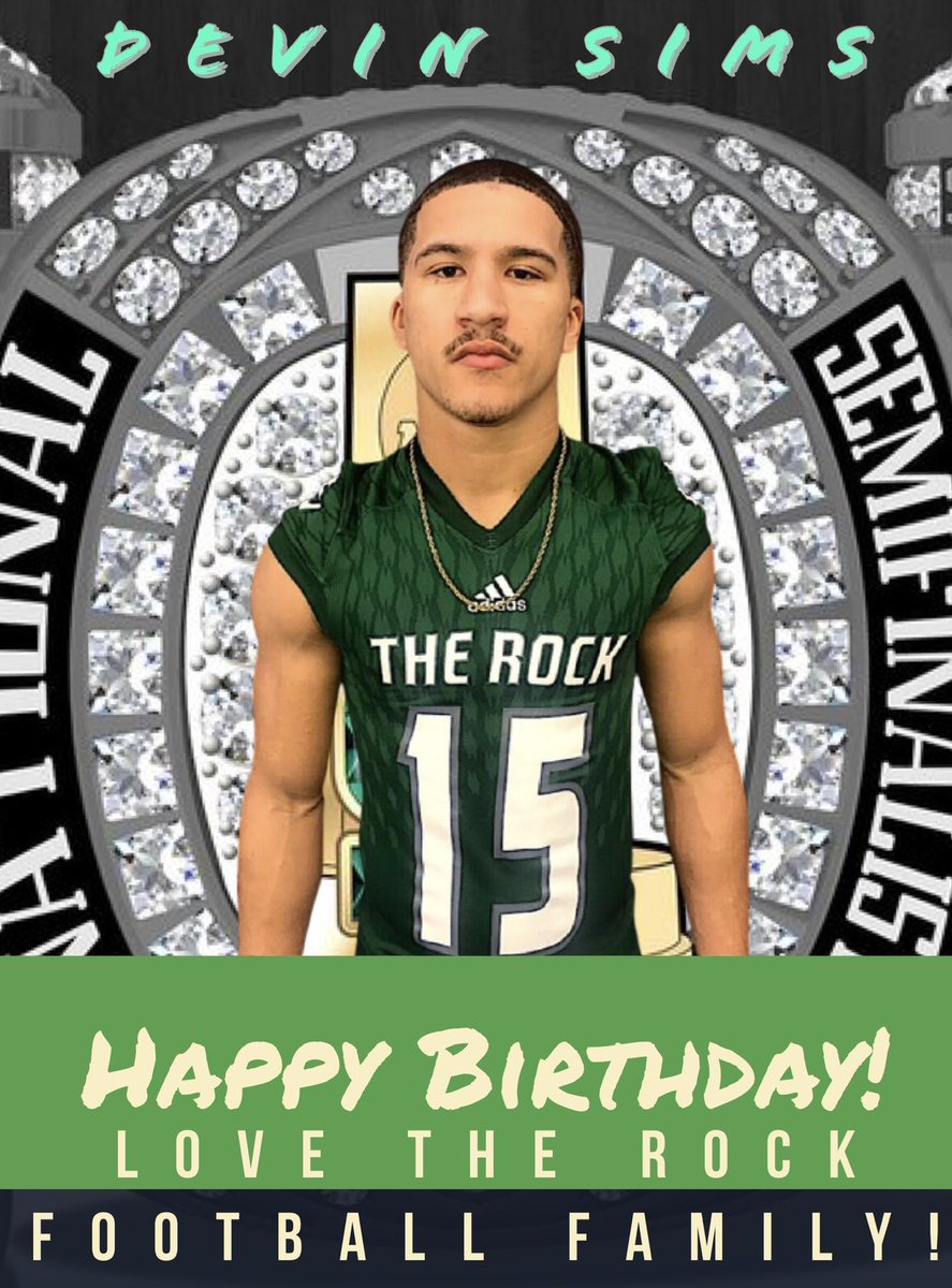 PSteel78's tweet photo. Happy Birthday to @SRURockFB DB @devinsims38 🎂🎉🏈 #HBD #RockDBs #RockD #Work #Family https://t.co/3aoSiU0X3W