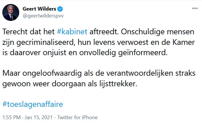 Geert, 2 dingen:
1) Je hebt hier zélf voor gestemd. Zowel in de 2e kamer (jij + je hele fractie) als 1e kamer (jouw hele partij)
2) Je eigen politiek staat bol van de verdachtmakingen a priori, obv paspoort, nationaliteit, huidskleur, afkomst, etc. That's your whole schtick, man!