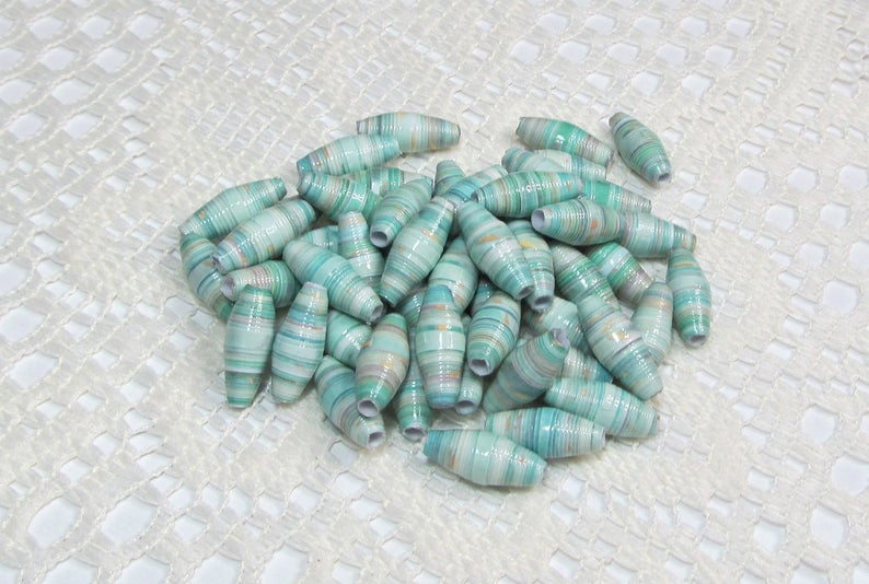paperbeadboutiq's tweet photo. Paper Beads, Loose Handmade Jewelry Making Supplies Craft Supplies Sea Spray with Gold https://t.co/VfiB3wgjDH via @Etsy #paperbeads #handmadebeads #beachbeads #jewelrysupplies #thepaperbeadboutique https://t.co/arIVB1WXuk