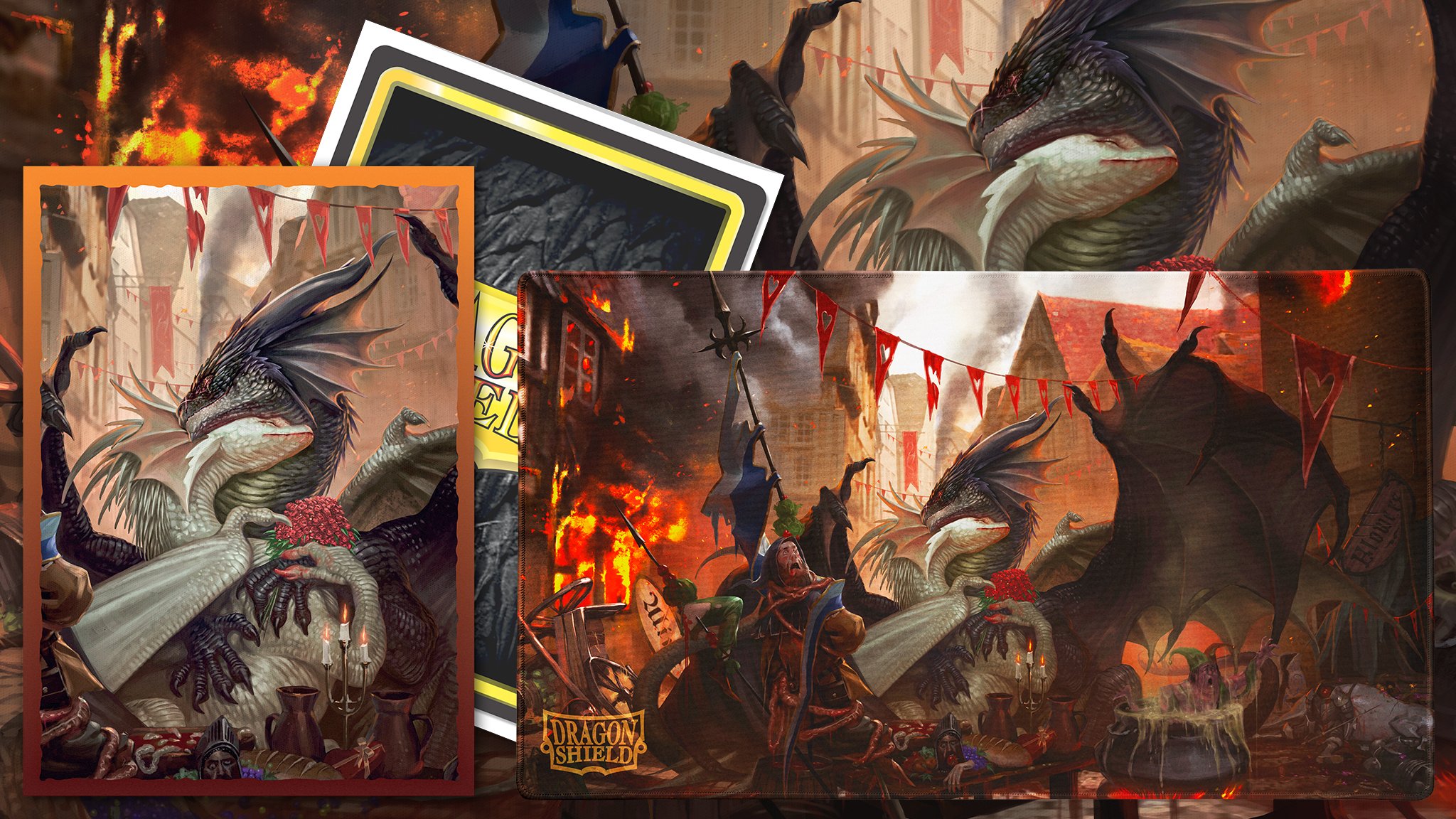 Dragon Shield on Twitter "Valentine dragons 2021 Brushed Art Sleeves