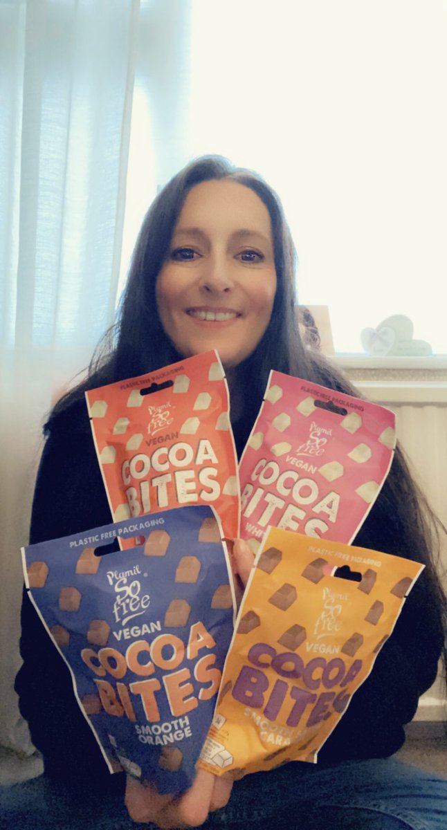 Feeling happy because the chocolates that I won arrived today. Having a little lucky streak 😃 Thank u <a href="/SoFreeChocolate/">So Free Chocolate</a> 😃 I can’t wait to tuck in 😋 #Vegan #Veganuary #dairyfree