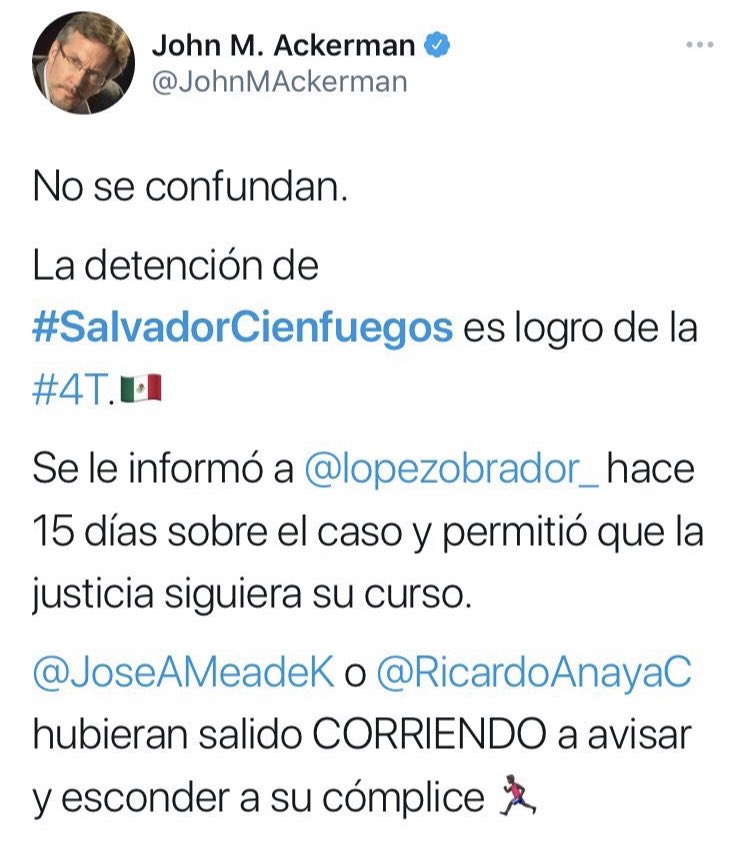 ¿Algún comentario, <a href="/JohnMAckerman/">John M. Ackerman</a>?