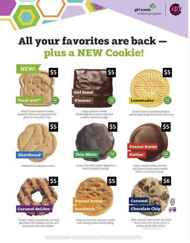 Perfect snack for the Dodge Bowl? Girl Scout cookies of course! Go Dragons!! app.abcsmartcookies.com/?fbclid=IwAR2s…