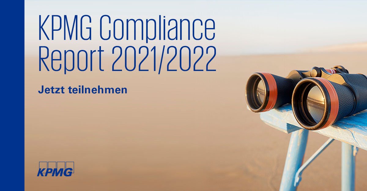 Wie gut ist Ihre #Compliance-Arbeit? #Benchmarking-Daten gibt es bisher kaum. Wir @KPMG_DE_CGS ändern das mit dem Compliance Report 2021/2022. Unterstützen Sie uns & nehmen Sie an der Studie teil, um von den Ergebnissen zu profitieren. hubs.ly/H0DTyQ80 #Governance