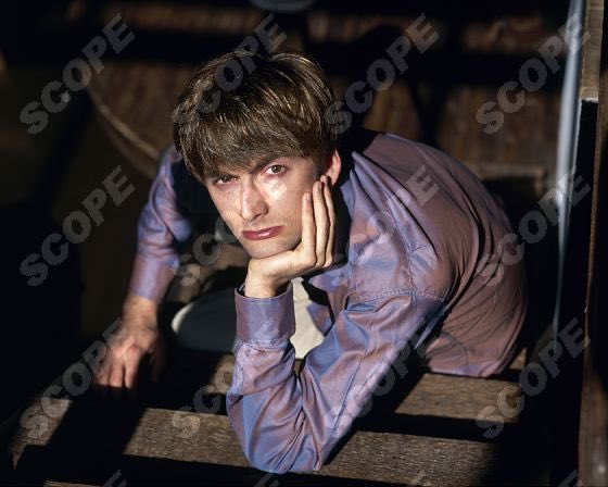 david tennant with michael sheen, jon hamm, neil gaiman and douglas mackinnon