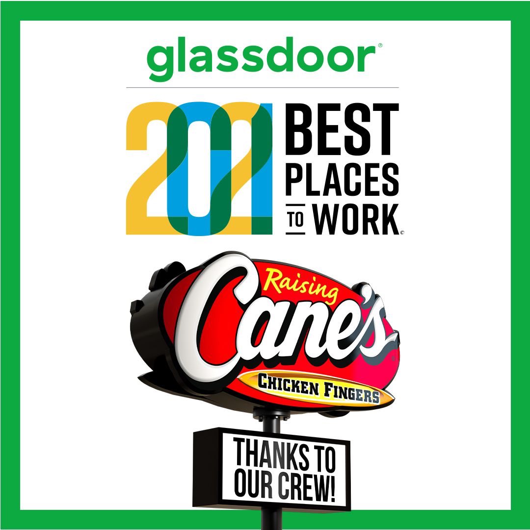 CoxyBLONDbomber's tweet photo. Raising Cane’s has recently been named as one of Glassdoor’s Top Places to Work. Do you want to be apart of a great Crew and Cool Culture? We’re actively hiring! Apply today at https://t.co/Liz42R3nRv. 
#raisingcanes #topplacestowork #glassdoor https://t.co/EXDm3tORLX