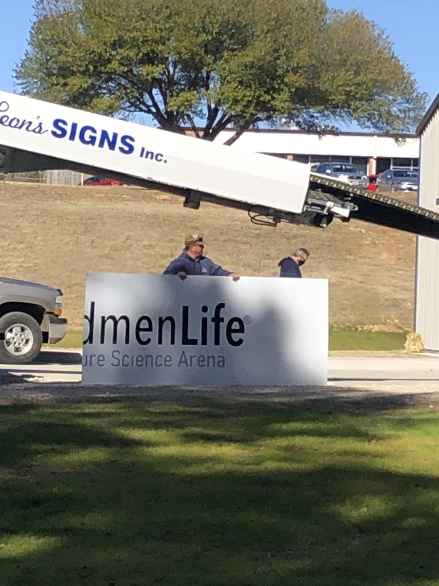 Ag Barn signage is going up!