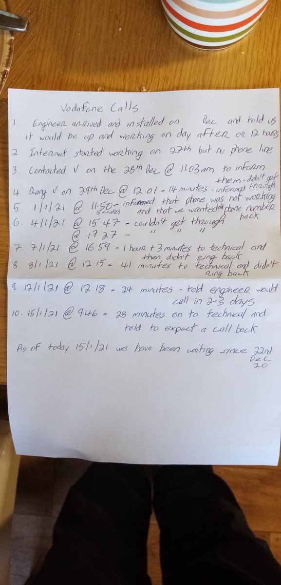 Attached is a record of communication I have had with <a href="/VodafoneIreland/">Vodafone Ireland</a>, my elderly mother has been without a working landline for over 3 weeks now, it is her main form of communication and has been feeling very isolated without this service. Awful service Please share #Vodafone
