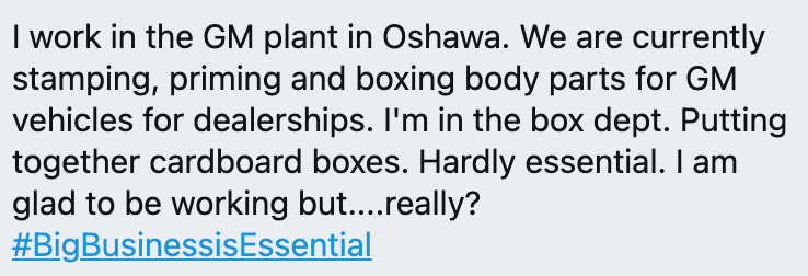 Essential cardboard boxes aren't going to make themselves you know