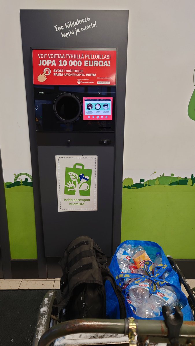 Return the bottles and cans and  #profit9/x